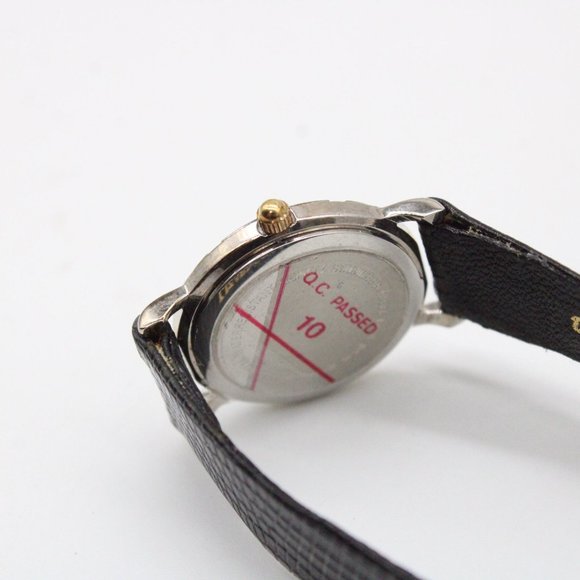 J.B Champion Watch Womens Silver Tone Stainless Steel Classic Black Round Dial - Picture 8 of 8